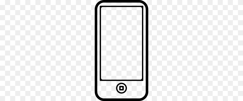 Iphone Outline Vector, Gray Free Png Download