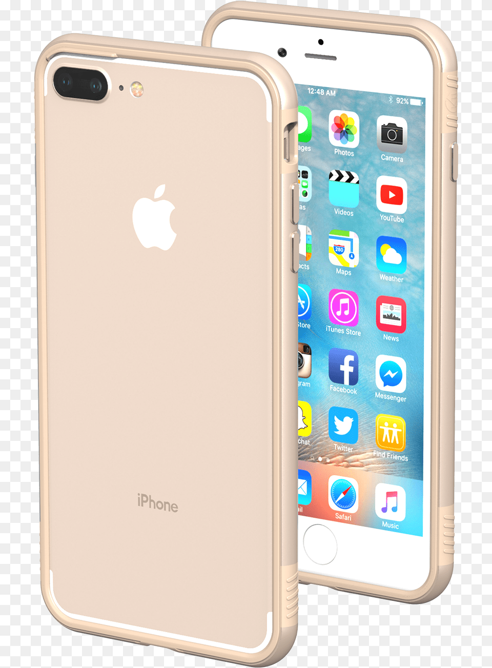 Iphone Plus Cases Iphone 8 Plus Rose Gold, Electronics, Mobile Phone, Phone Free Png