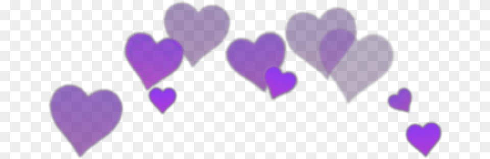 Iphone Purple Heart Emoji Wallpaper Sticker Heart Crown Picsart, Symbol Free Transparent Png