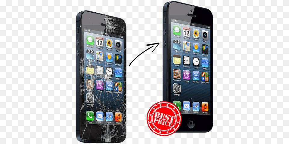 Iphone Screen Repair Broken Cracked Fix Iphone Broken To Fixed, Electronics, Mobile Phone, Phone Free Png Download