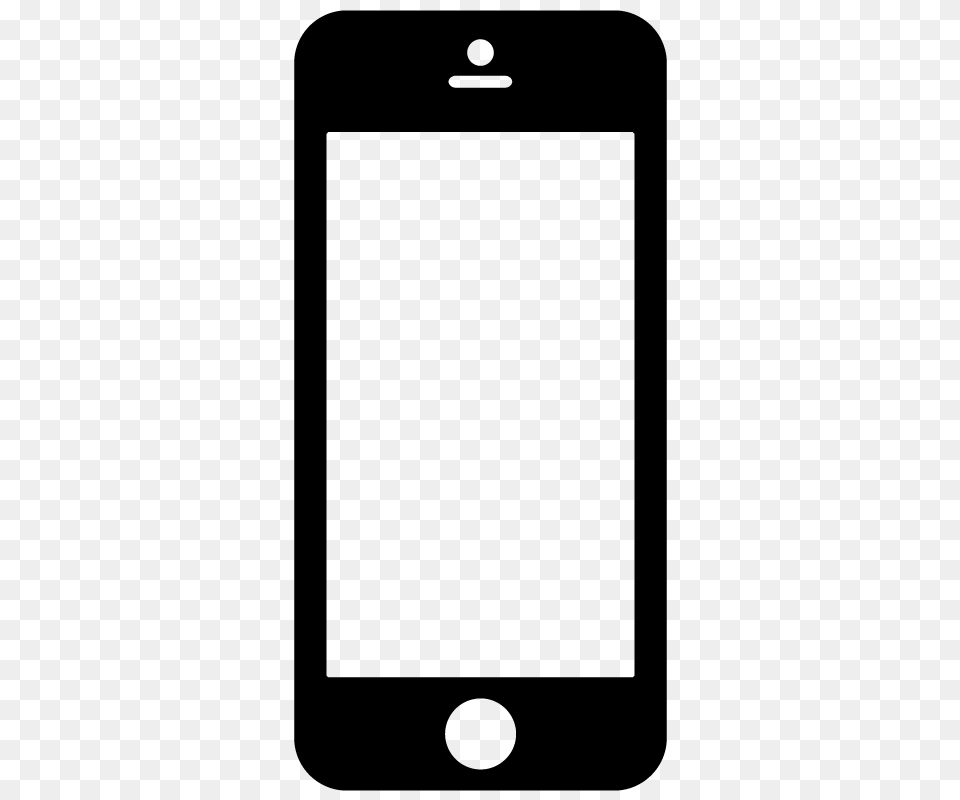 Iphone Smartphone Mobile Phone Device Icon Vector Vector, Gray Free Png