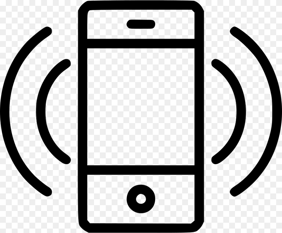 Iphone Svg Line Drawing Smartphone Sound Icon, Electronics, Mobile Phone, Phone, Smoke Pipe Png