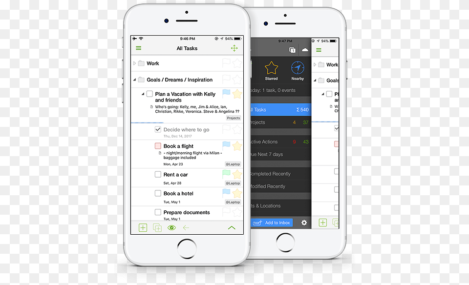 Iphone To Do List And Task List App Mylifeorganized, Electronics, Mobile Phone, Phone Free Transparent Png