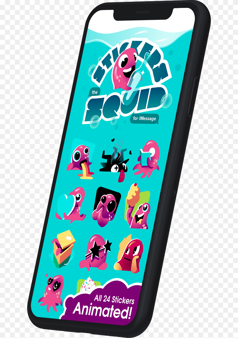 Iphone X Animated Sticker Pack, Electronics, Mobile Phone, Phone, Animal Free Transparent Png