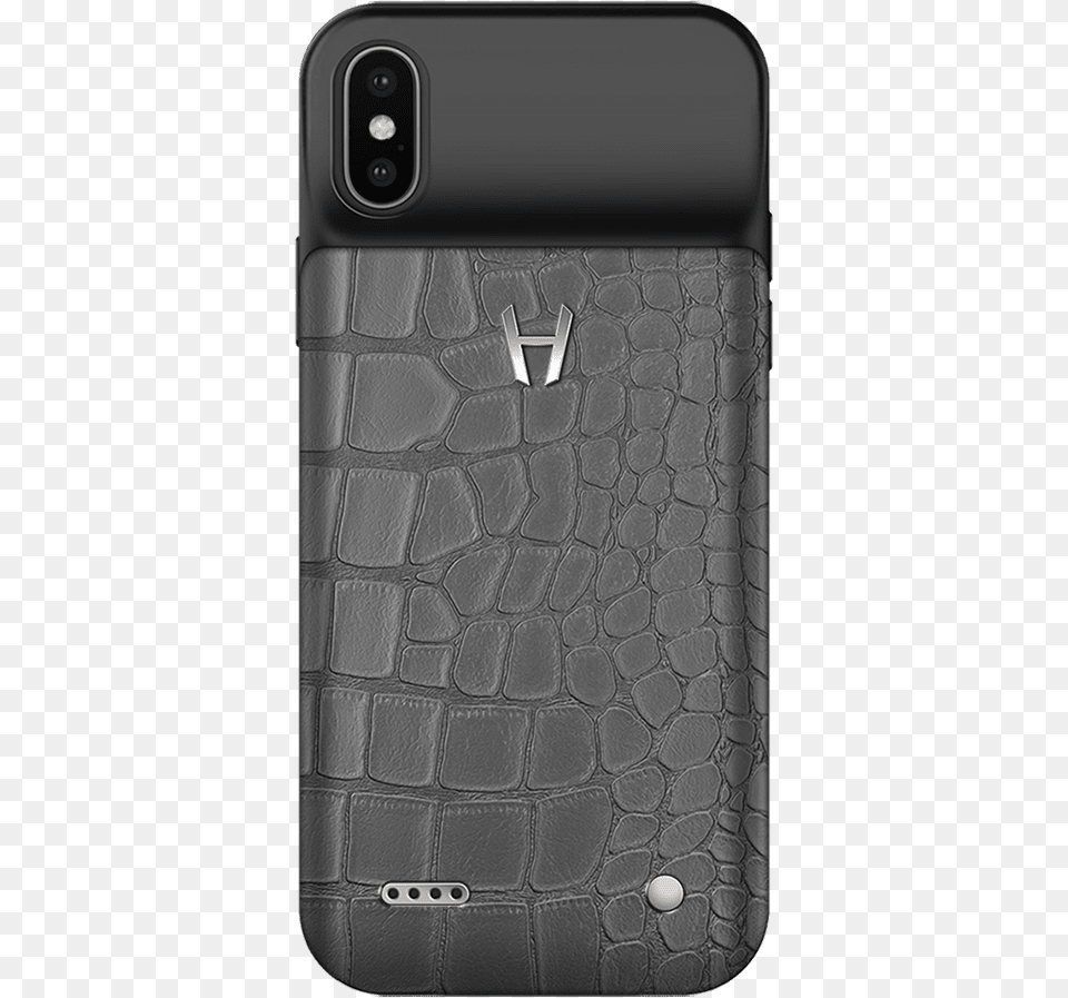 Iphone X Battery Case Grey Stainless Steel Smartphone, Electronics, Mobile Phone, Phone Png Image