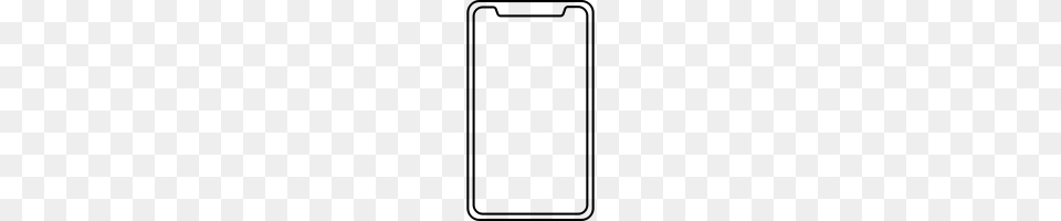 Iphone X Blank Icons Noun Project, Gray Png Image