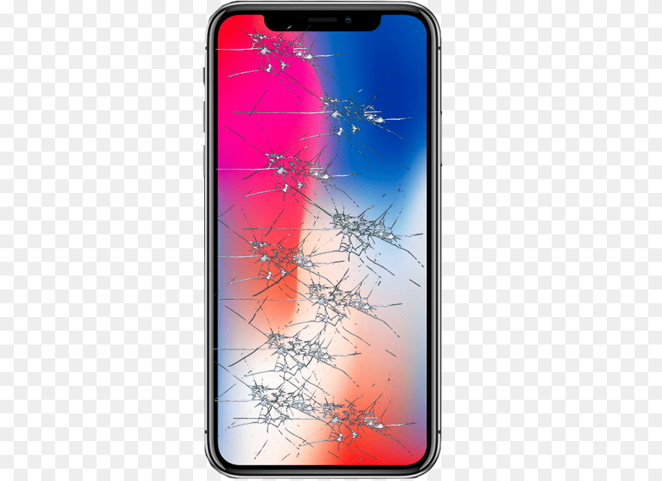 Iphone X Glass Broken, Electronics, Mobile Phone, Phone Free Png Download