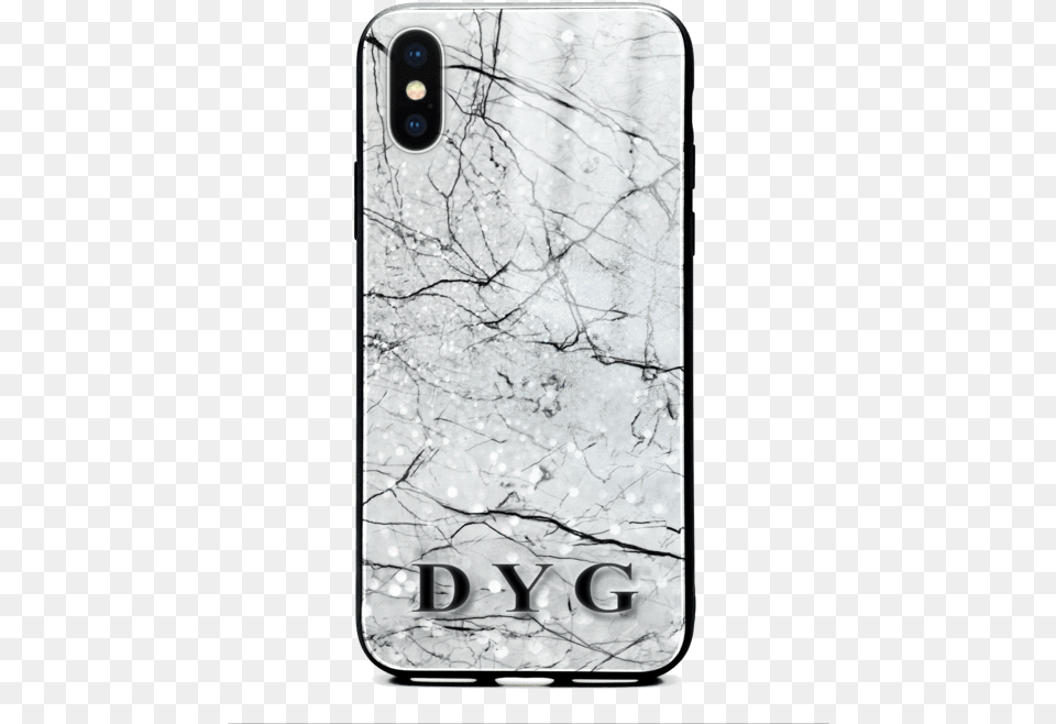 Iphone X Glass Phone Case Personalised With Initials Iphone, Electronics, Mobile Phone Free Transparent Png