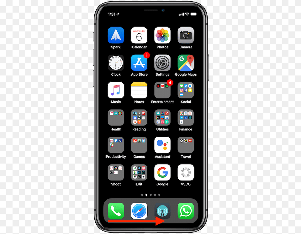 Iphone X Home Screen Apps, Electronics, Mobile Phone, Phone Free Transparent Png