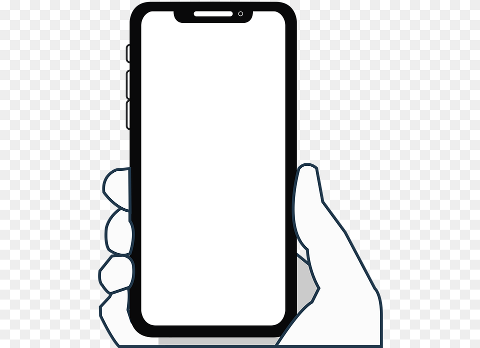 Iphone X Iphone Cellular Smartphone Hand Transparent Smartphone Celular, Electronics, Mobile Phone, Phone, White Board Free Png Download