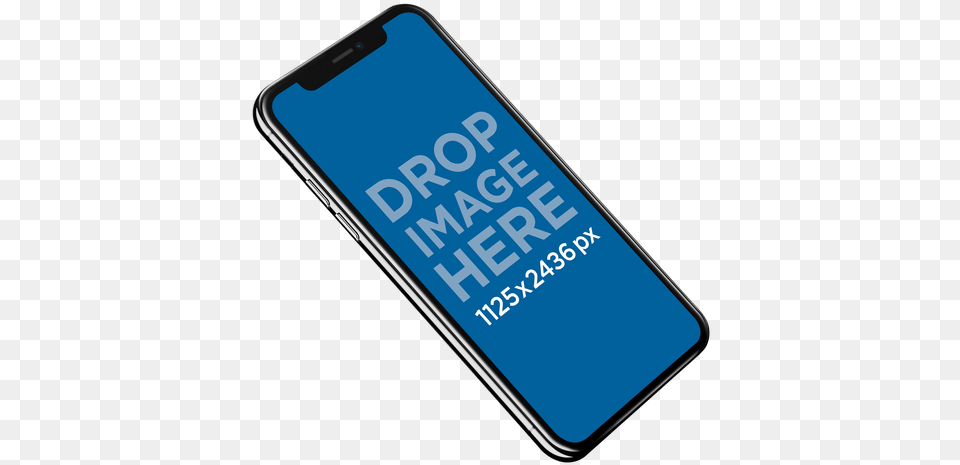 Iphone X Mockup With Transparen Back Original Iphone X Tilted, Electronics, Mobile Phone, Phone Png Image