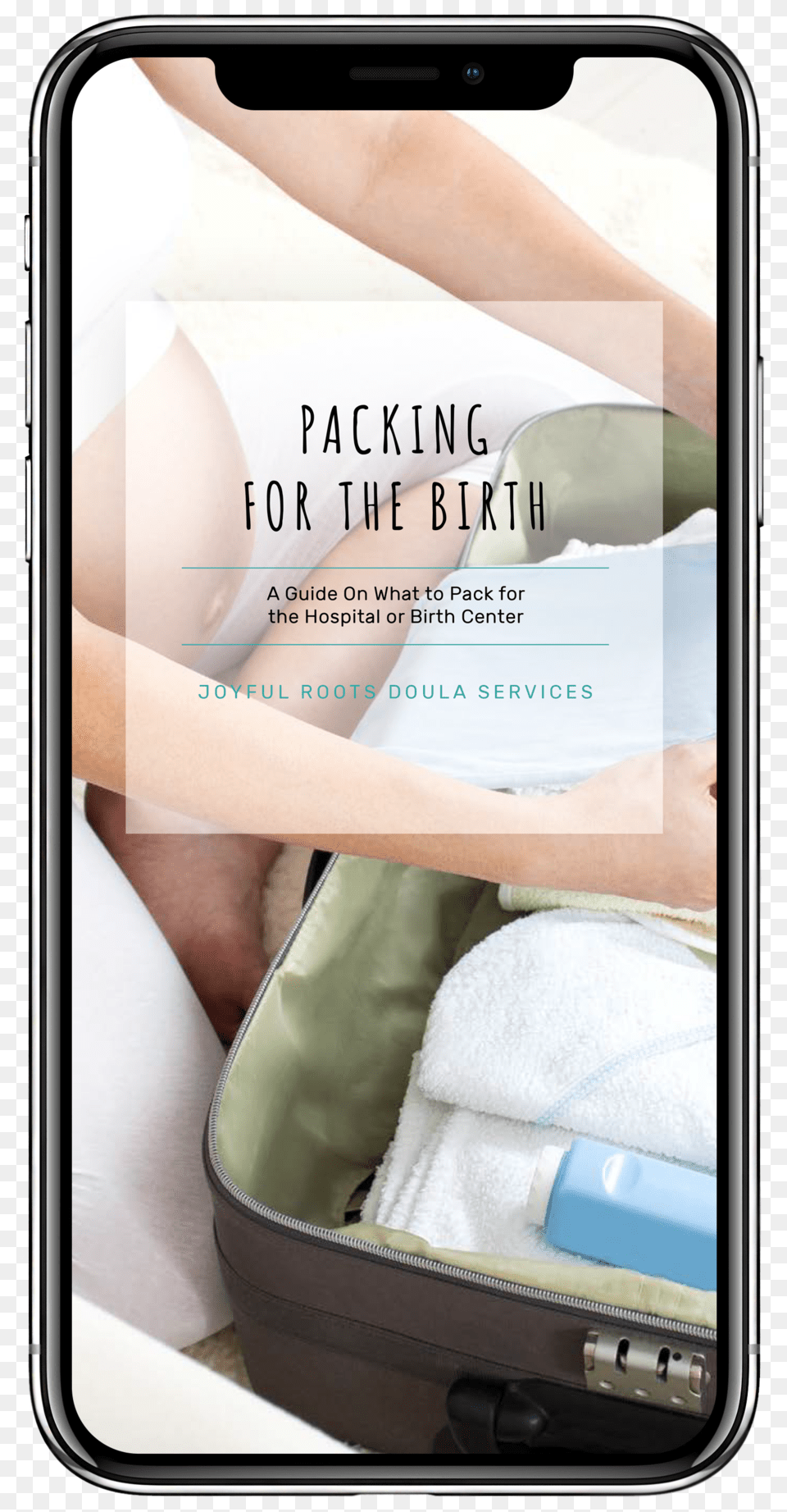 Iphone X Packing For The Birth Youtube Thumbnail Mobile, Electronics, Phone, Mobile Phone, Baby Png Image