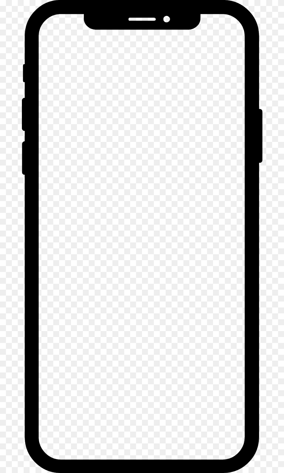 Iphone X Template, Gray Png Image