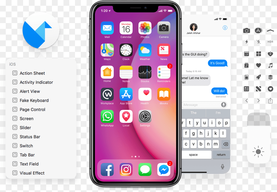 Iphone X Ui Psd, Electronics, Mobile Phone, Phone, Person Free Transparent Png