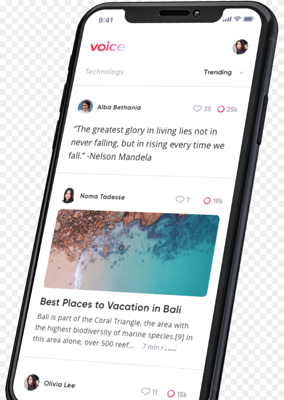 Iphone Xr Design Mockup Voice Social Media Platform On Eos, Electronics, Mobile Phone, Phone, Person Png Image