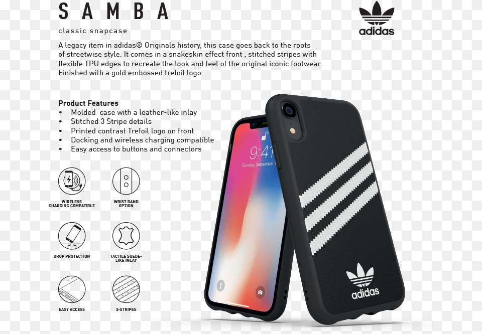 Iphone Xs Max Adidas Samba Blk Adidas, Electronics, Mobile Phone, Phone Free Transparent Png