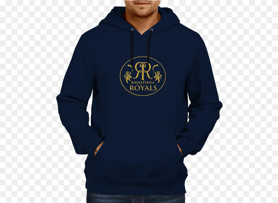 Ipl 07 N Rajasthan Royals Hoodie Navy Blue Iron Man Hoodie Black, Clothing, Knitwear, Sweater, Sweatshirt Free Transparent Png