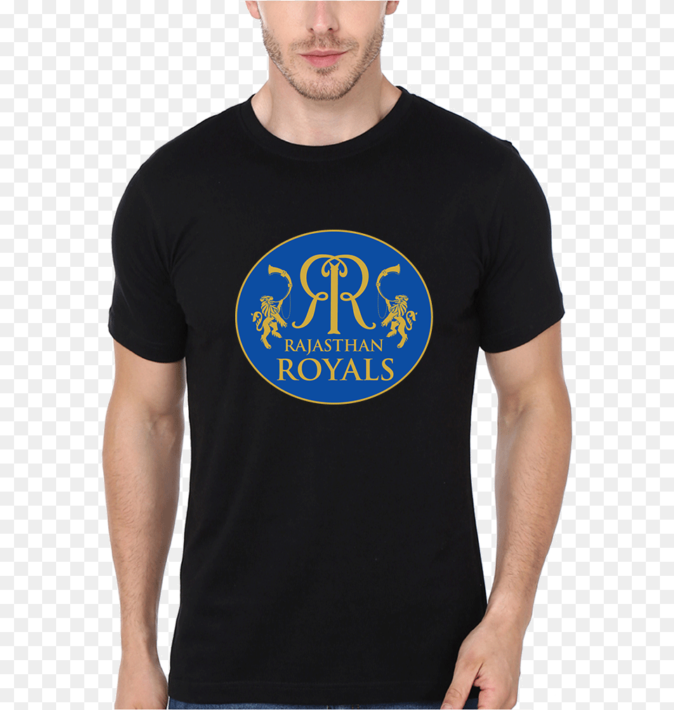 Ipl Rr Rajasthan Royals Men Black T Shirt Amp Hoodie Jai Mahakal T Shirt, Clothing, T-shirt, Face, Head Png Image