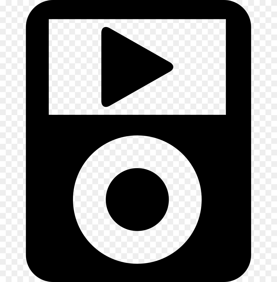 Ipod Classic With Video Play Button Icon Electronics, Symbol Free Png Download