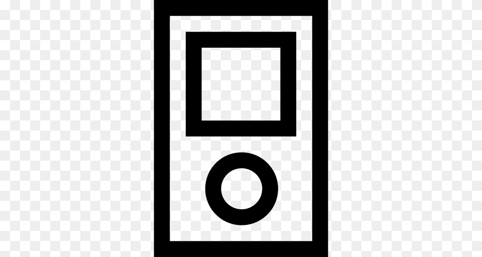 Ipod Icon, Gray Free Png
