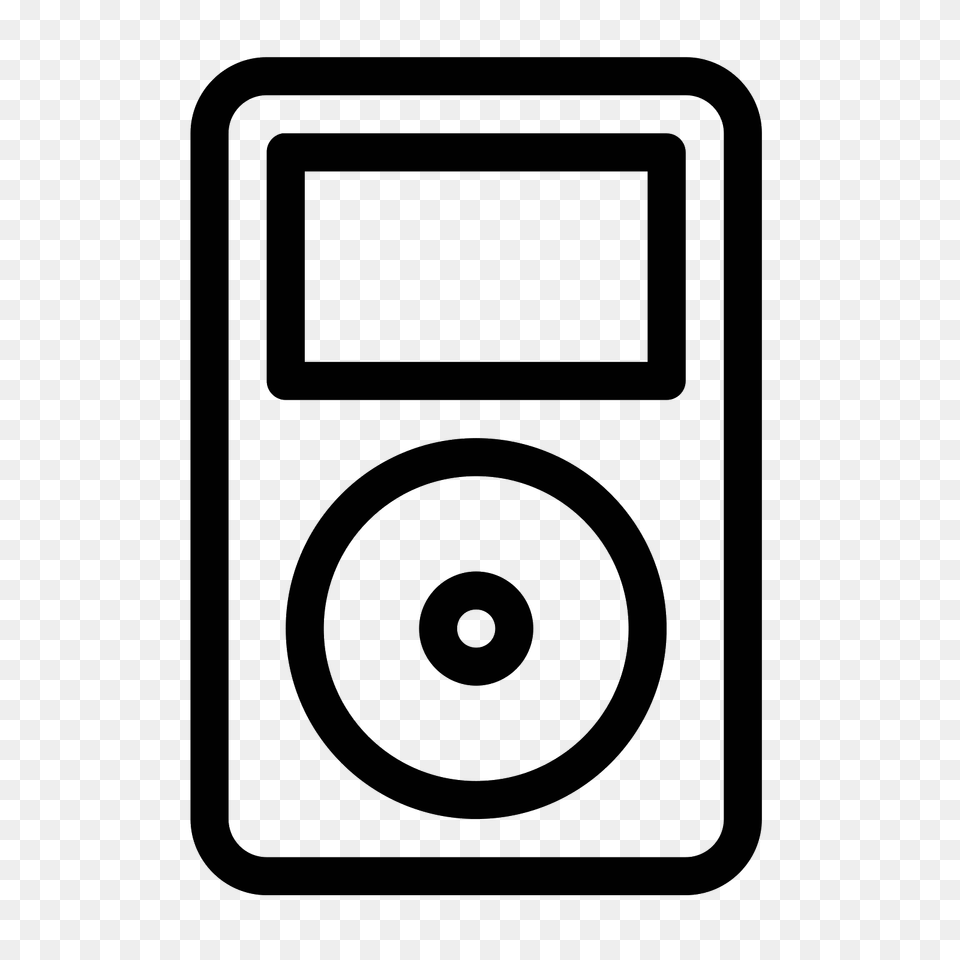 Ipod Old Icon, Gray Free Png