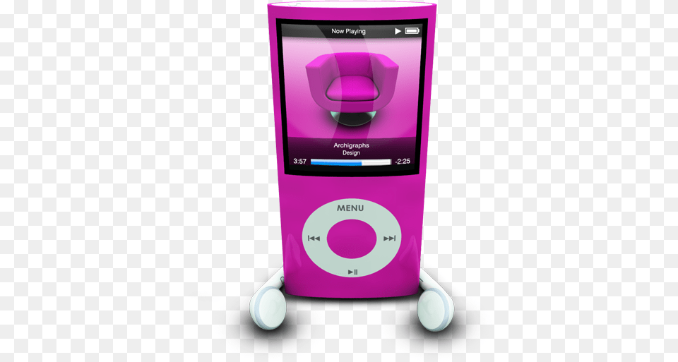 Ipod Phones Pink Icon Nanos Icons Softiconscom Ipod Nano Icon, Electronics, Ipod Shuffle Png Image