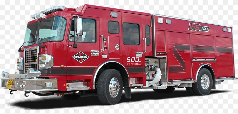 Ips Spartan Fire Truck, Transportation, Vehicle, Machine, Wheel Free Png