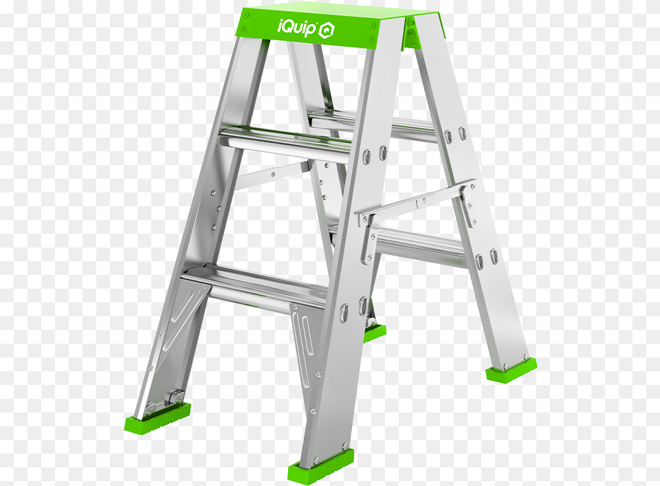 Iquip Double Sided Ladder Range Step Stool, Fence, Furniture Free Png