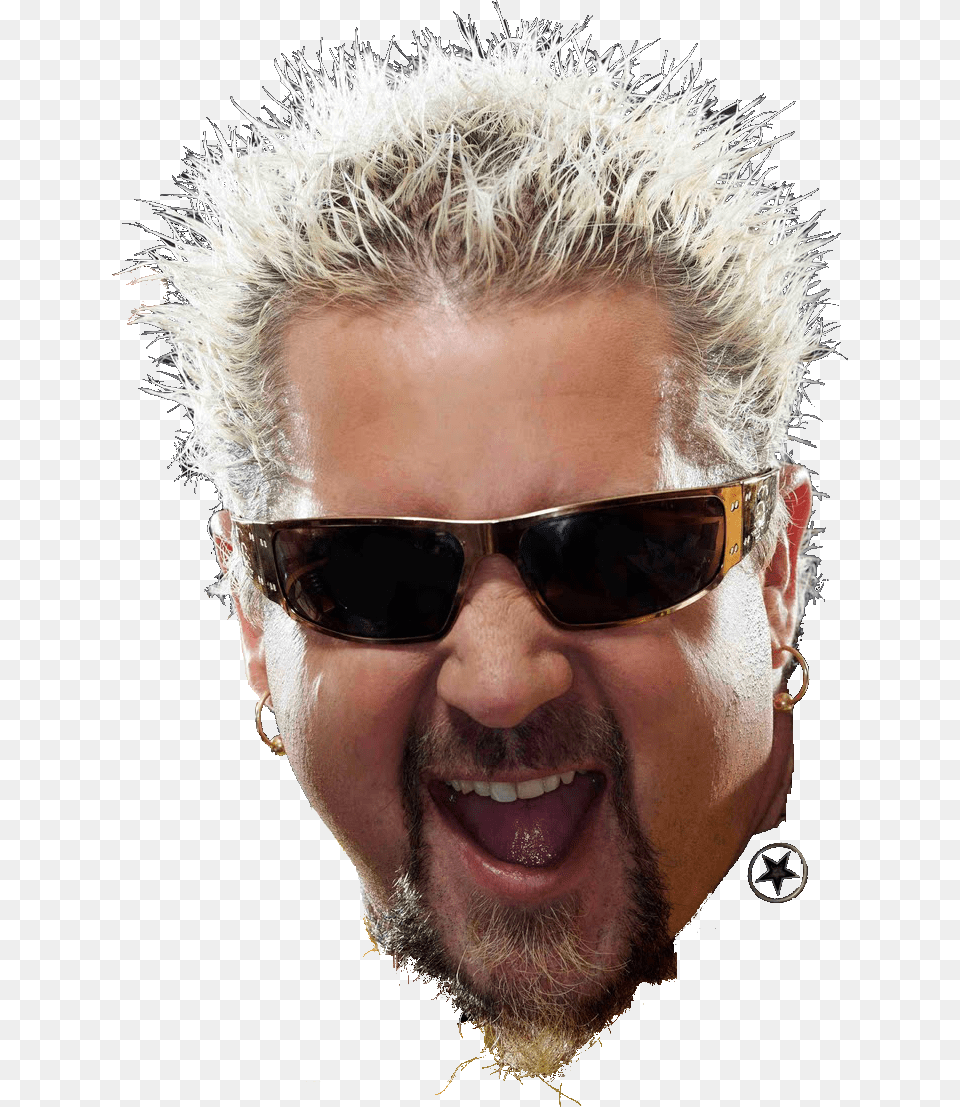 Iquotm The Boss Applesauce Guy Fieri Accessories, Person, Sunglasses, Hair Free Transparent Png