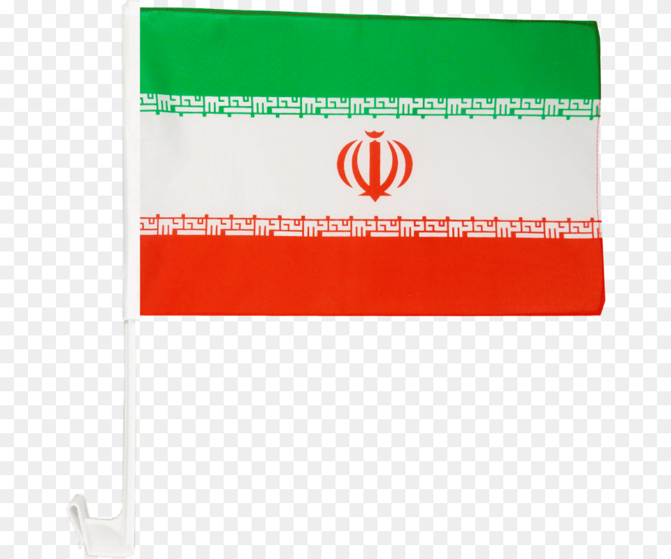 Iran Car Flag Vertical, Iran Flag Free Png Download