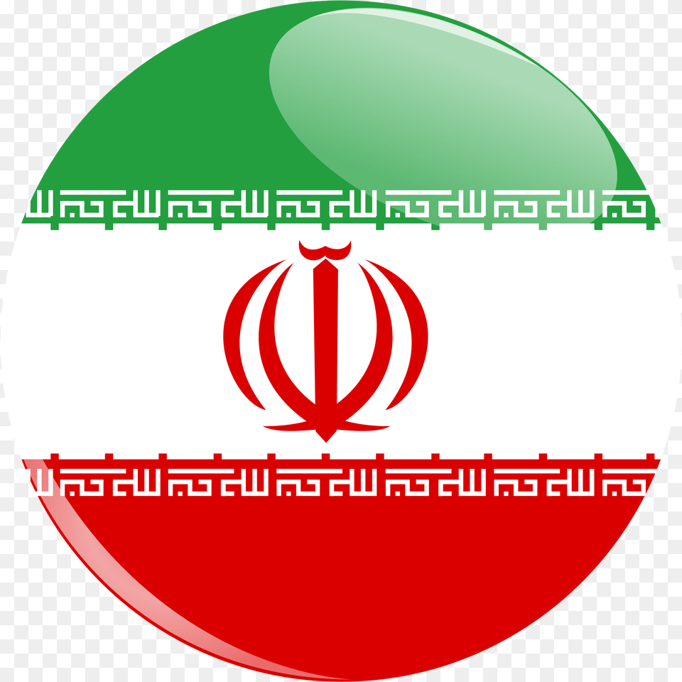 Iran Flag Button Clip Arts Iran Flag Icon, Logo, Disk, Food Free Png