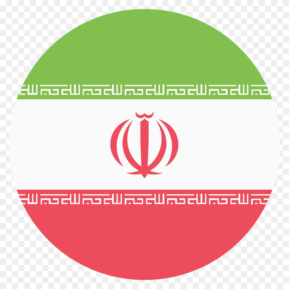 Iran Flag Emoji Clipart, Logo, Sphere, Disk Free Png