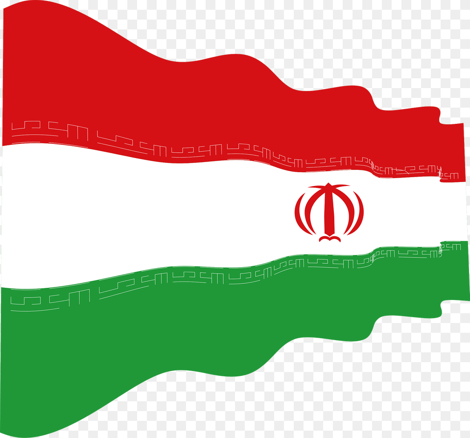 Iran Wavy Flag Clipart Free Transparent Png