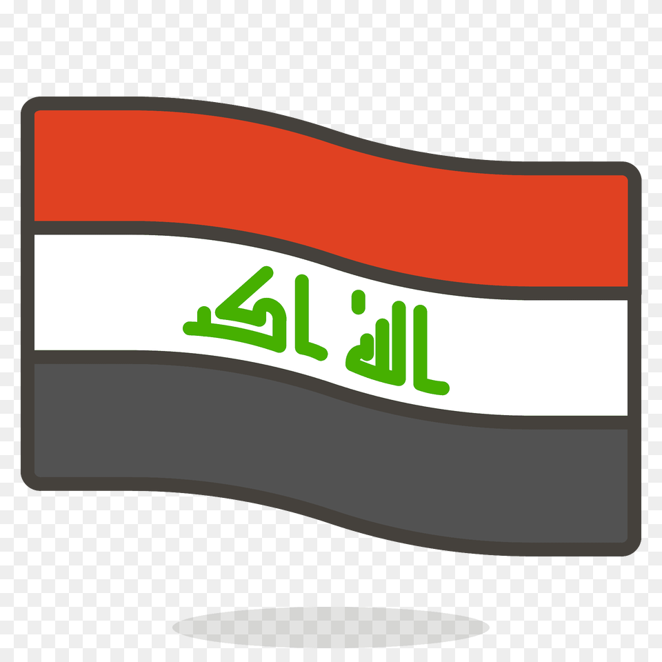 Iraq Flag Emoji Clipart, Sticker, Text Free Png Download