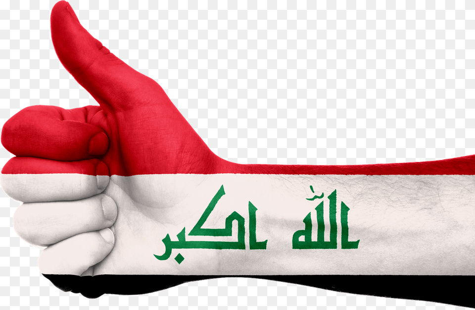Iraq Flag Hand, Body Part, Clothing, Finger, Glove Free Png Download