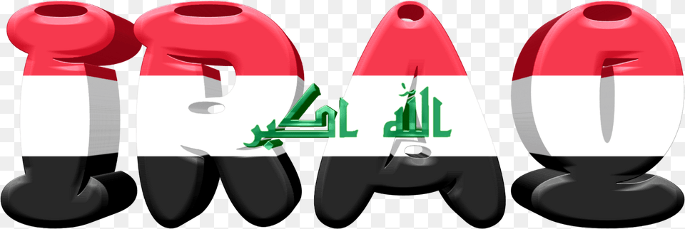 Iraq Lettering With Flag Clipart, Cosmetics, Lipstick, Ammunition, Weapon Free Png