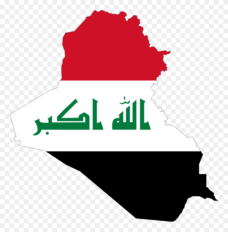 Iraq Map Flag With Stroke Clipart, Cream, Dessert, Food, Ice Cream Png