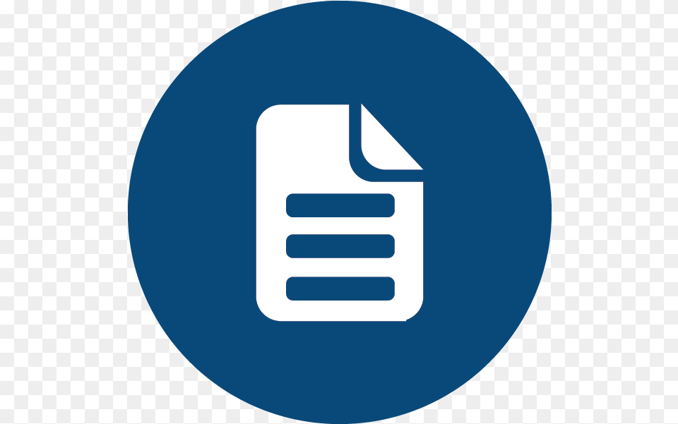 Irc Document Blue Circle Icon, Logo, Disk Free Png