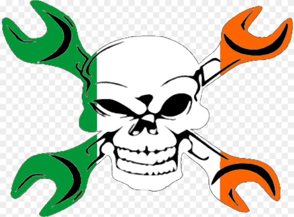 Ireland Clipart American Irish Gear Skull Twin Duvet, Electronics, Hardware, Baby, Person Free Png