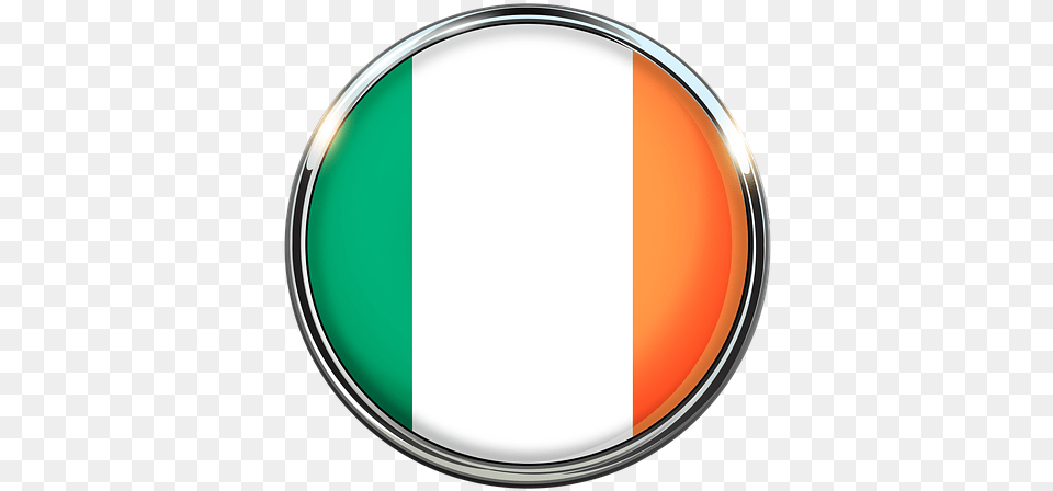 Ireland Europe Flag Circle, Oval, Disk, Photography Png Image