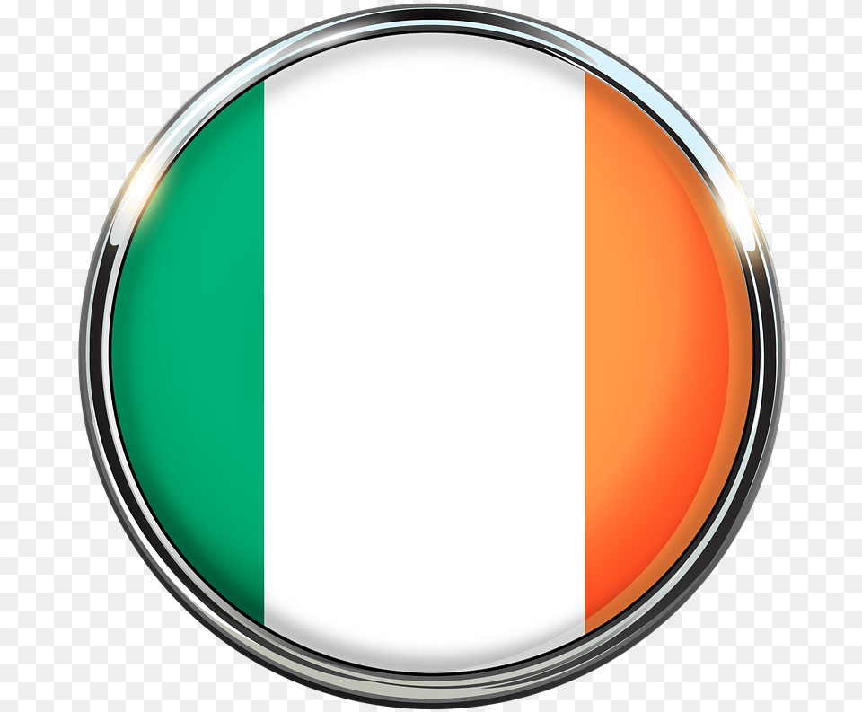 Ireland Europe Flag Irish Landscape Dublin Circle, Photography, Oval Free Png Download