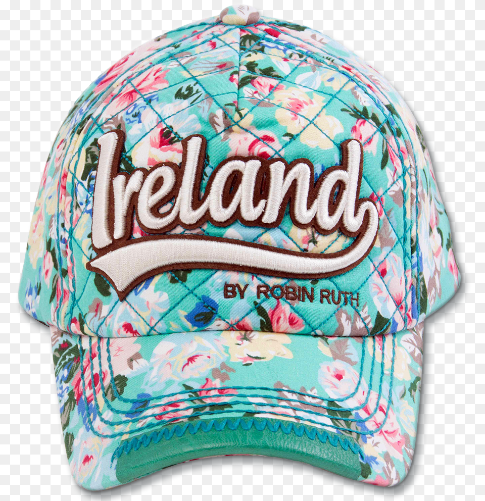 Ireland Floral Cap Baseball Cap, Baseball Cap, Clothing, Hat, Helmet Png