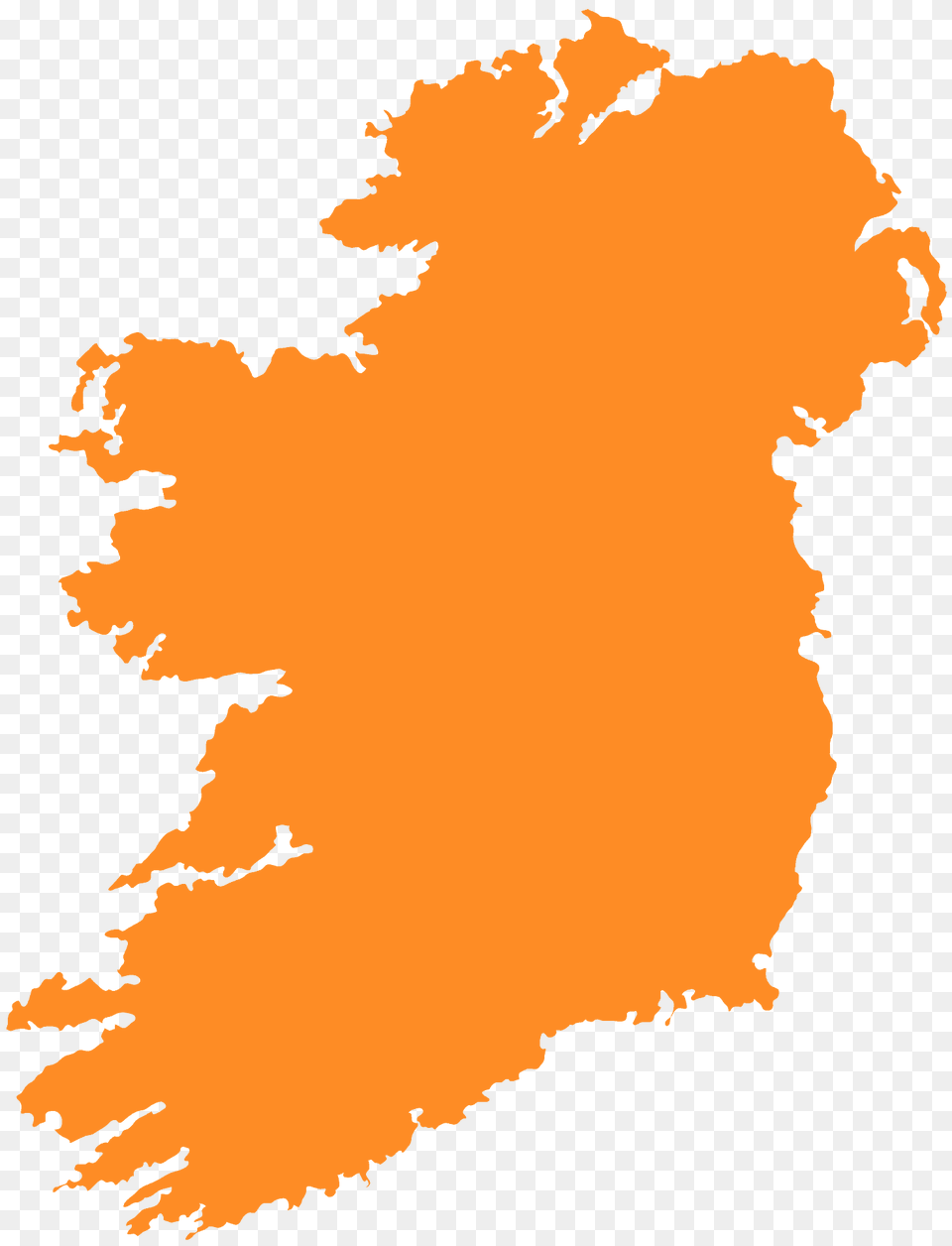 Ireland Map Silhouette, Chart, Plot, Person, Outdoors Free Png