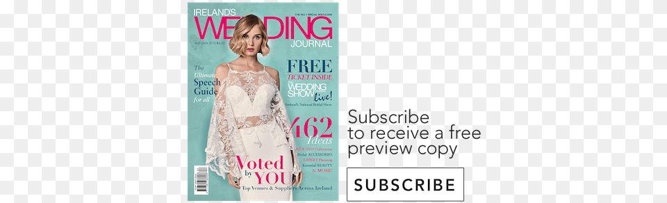Irelands Wedding Journal Autumn Direct Mail, Clothing, Dress, Publication, Formal Wear Free Png