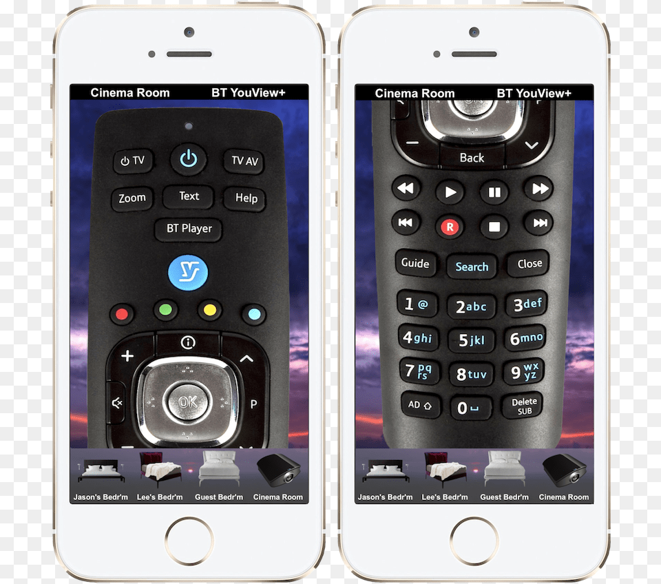 Iremotecontrol Bt Youview Tv Remote App Feature Phone, Electronics, Mobile Phone, Remote Control Free Png Download