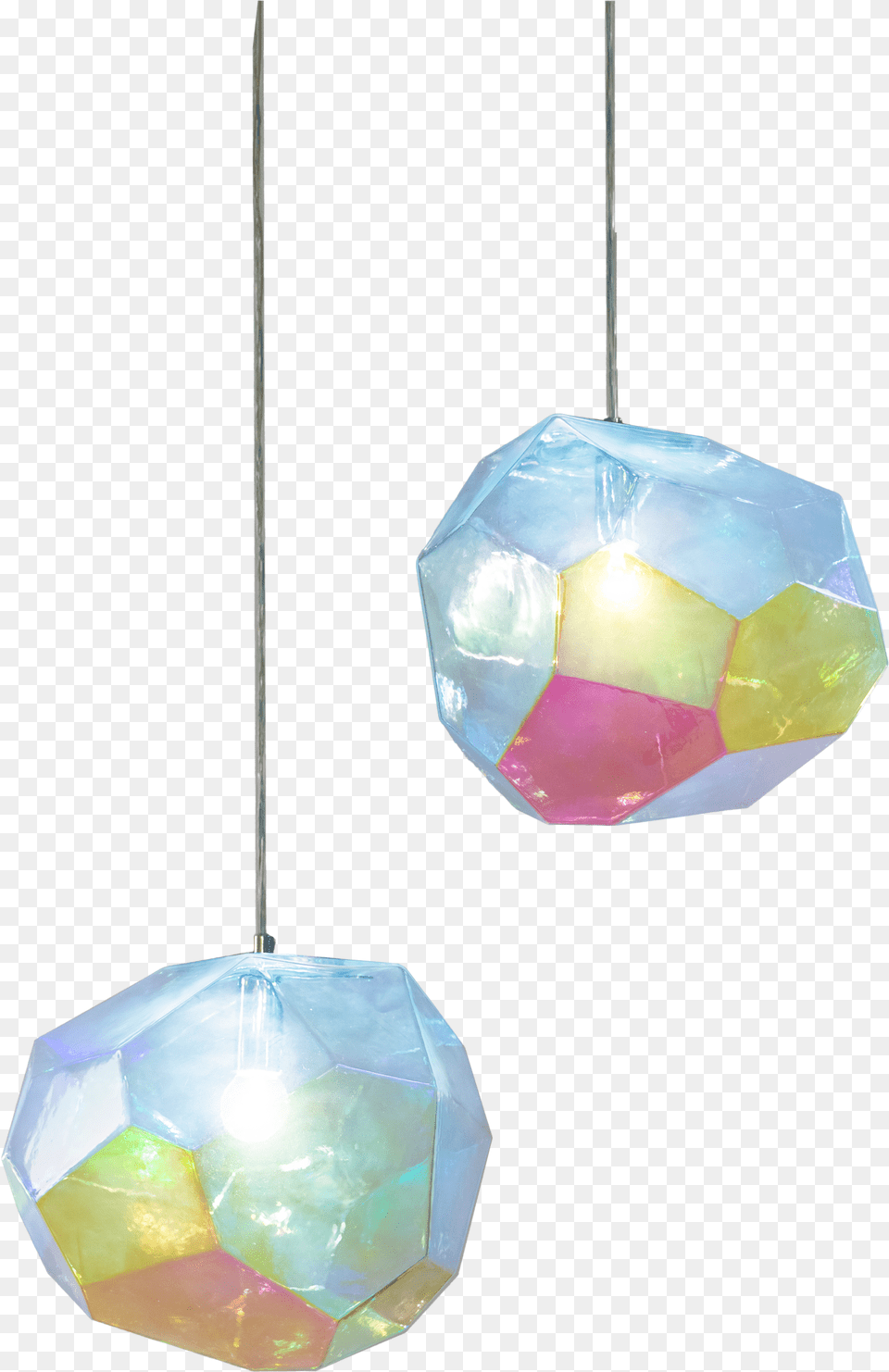 Iridescent Ceiling Light, Lamp, Crystal, Chandelier Png