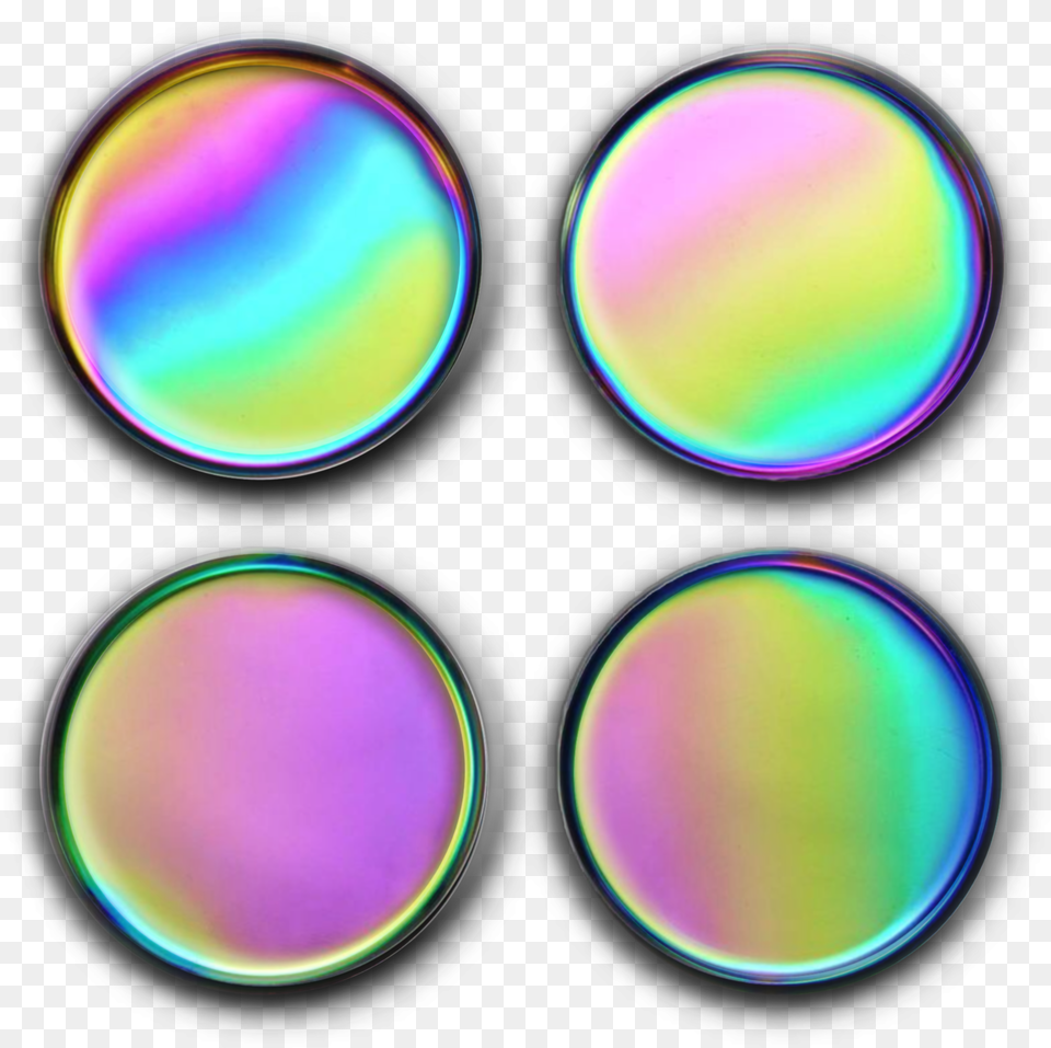 Iridescent Holographic Dots Circle Round Buttons Circle Free Transparent Png