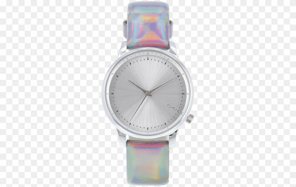Iridescent Silver Komono Estelle Iridescent Silver Horloge Kom, Arm, Body Part, Person, Wristwatch Free Transparent Png