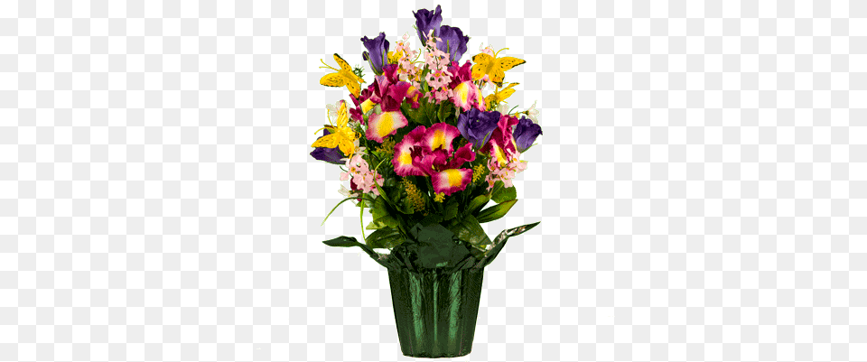 Iris And Purple Rose Mix, Flower, Flower Arrangement, Flower Bouquet, Plant Free Png Download