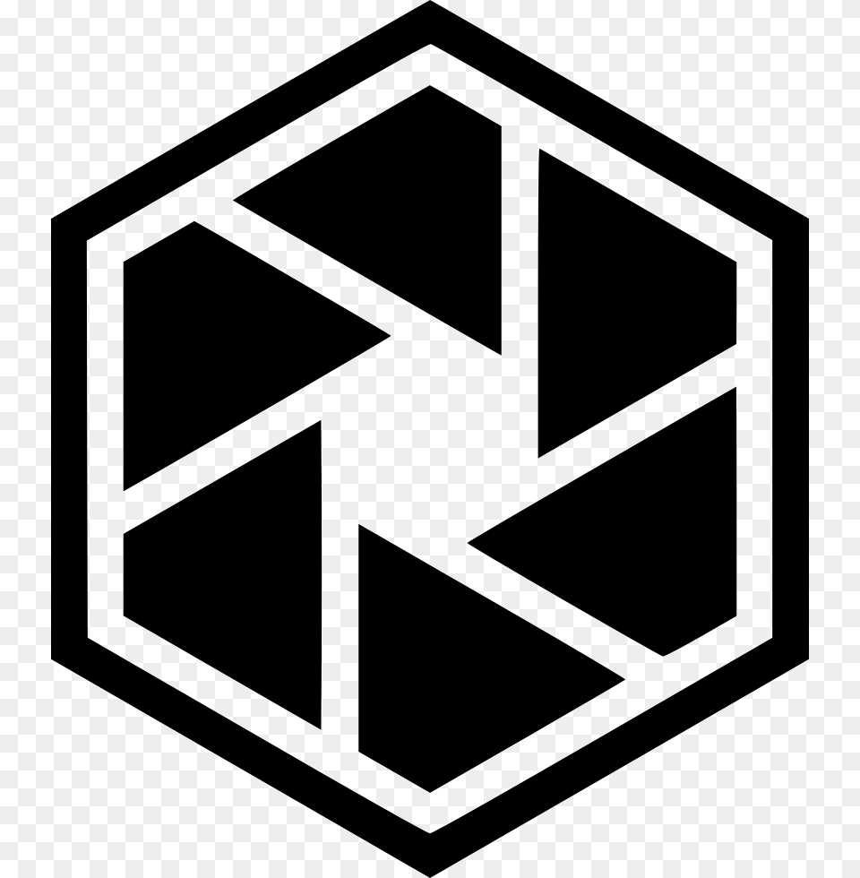 Iris Hexagon Icon Symbol Free Png Download